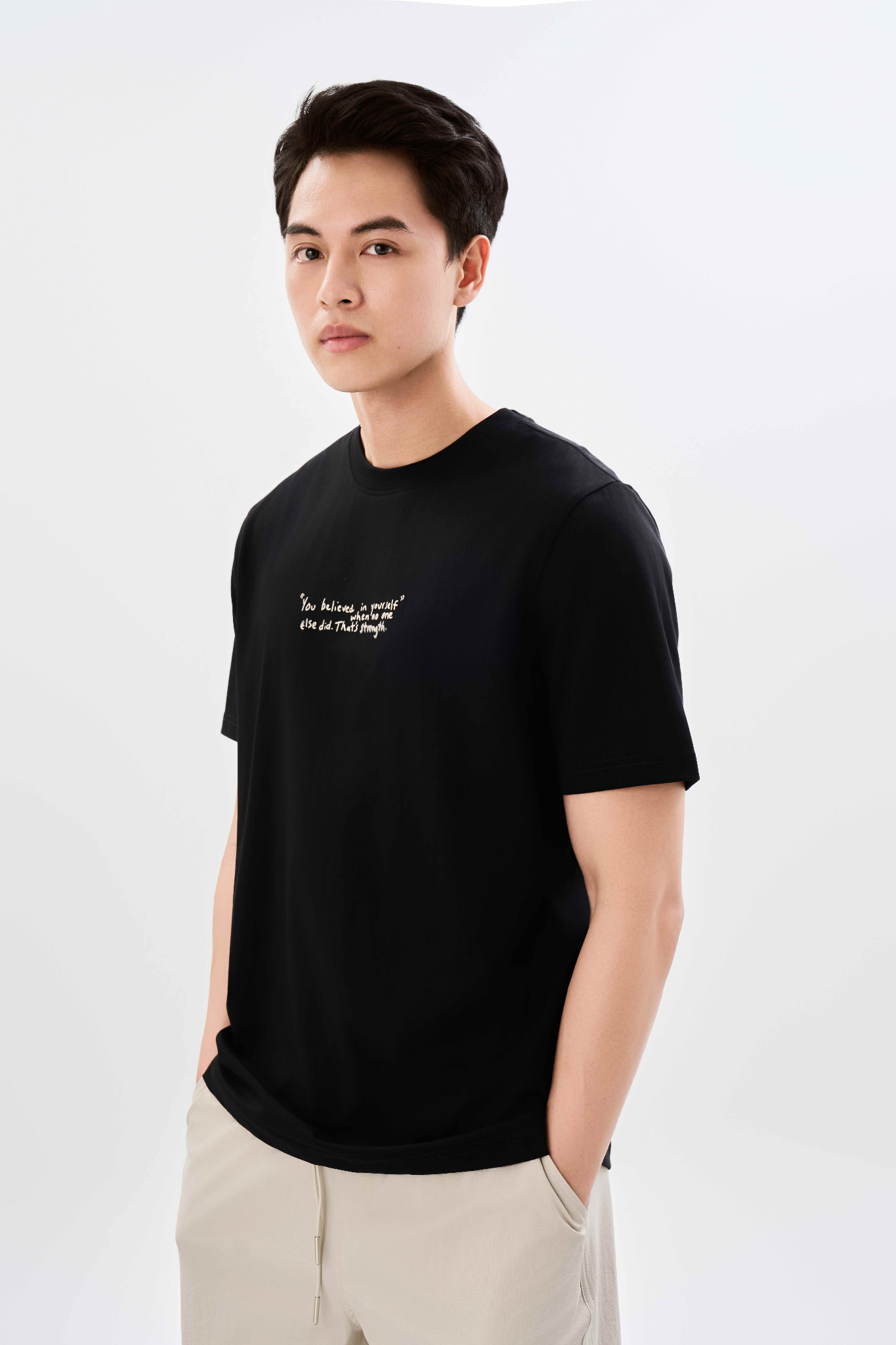 Áo Phông Regular 1355 - Đen - 2XL