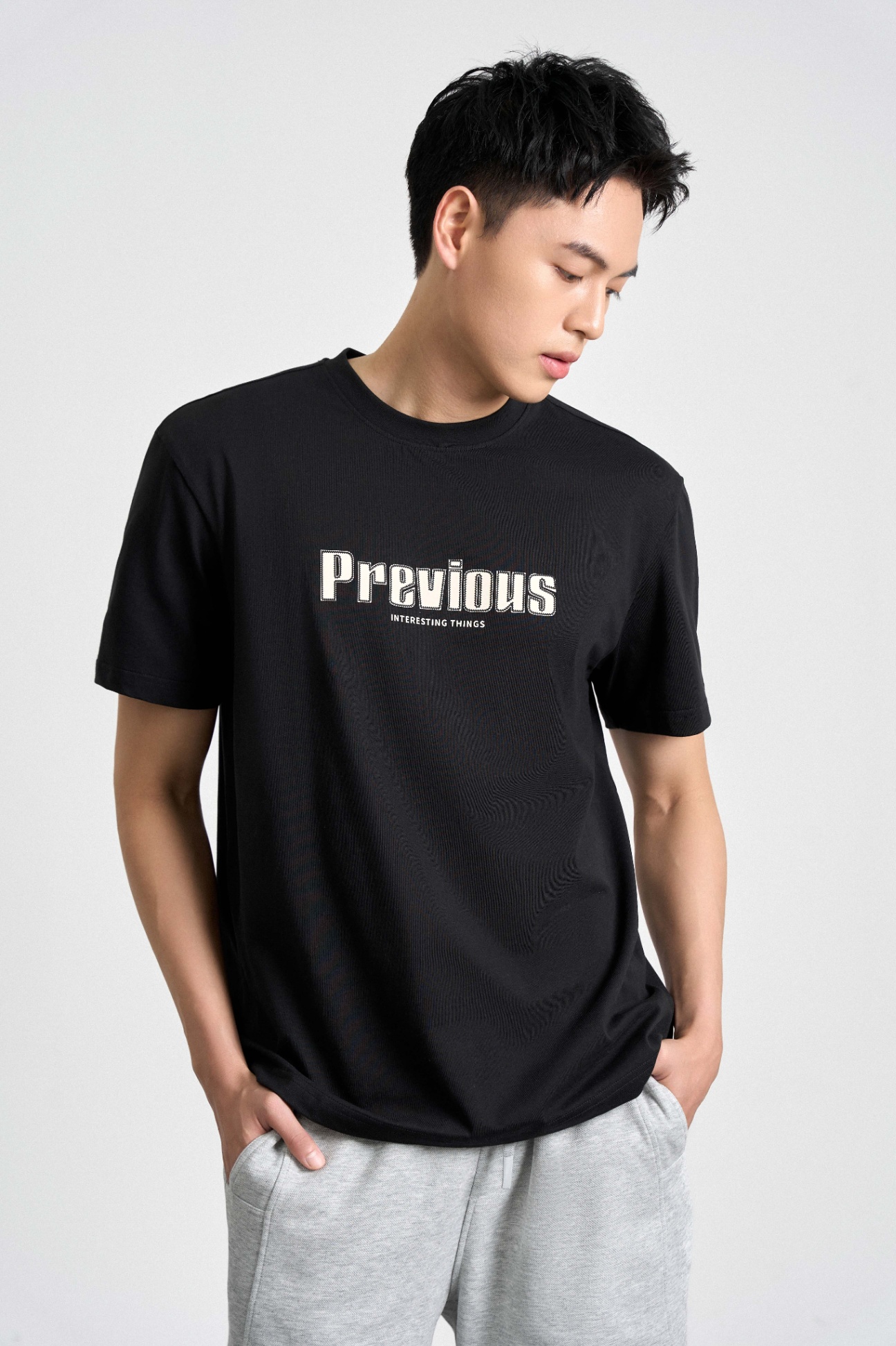 Áo Phông Regular Cotton 1323 - Đen - 2XL