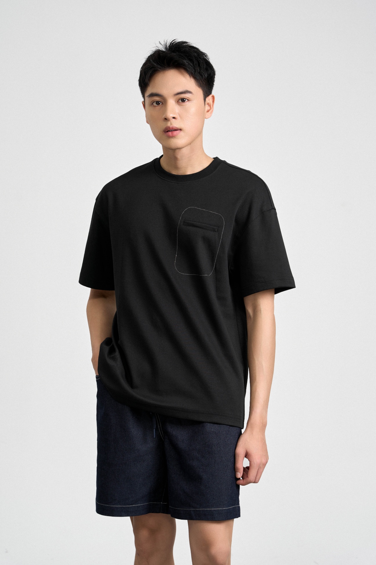 Áo Phông Classic 1329 - Đen - 2XL