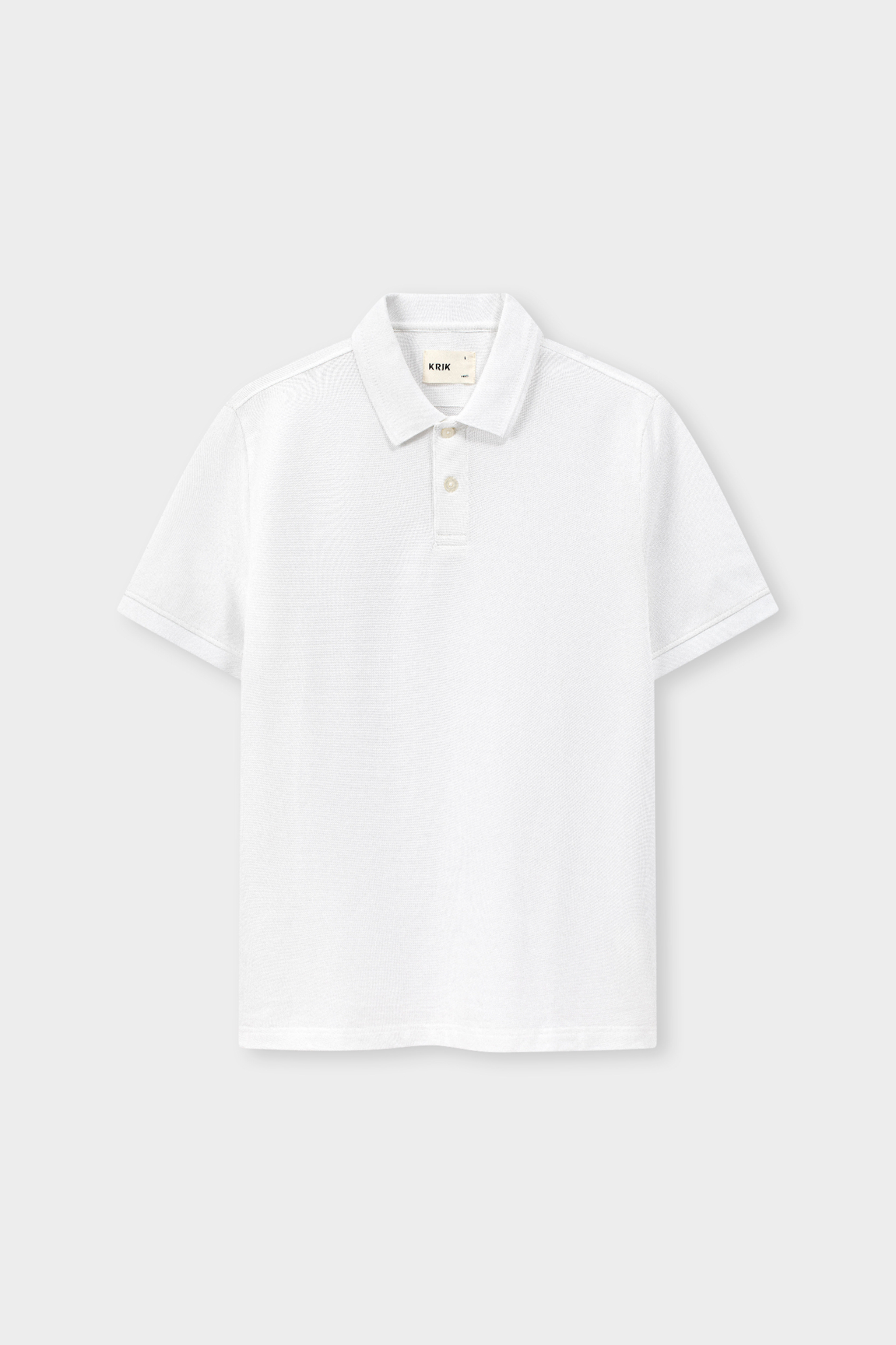 Áo Polo Cổ Đức Fitted Cotton 2231 - Trắng - 2XL