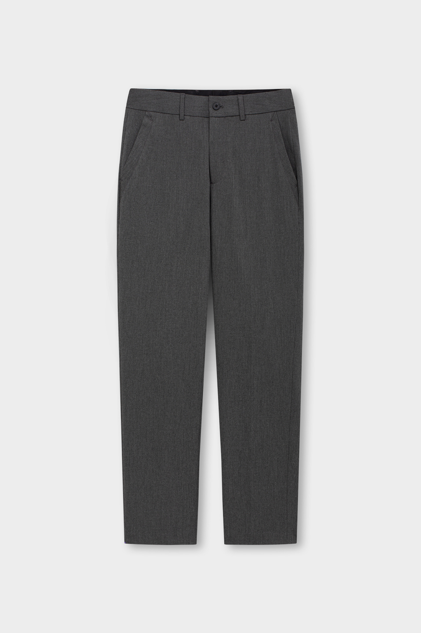 Quần Âu Slim Polyester 7130 - Ghi - 34