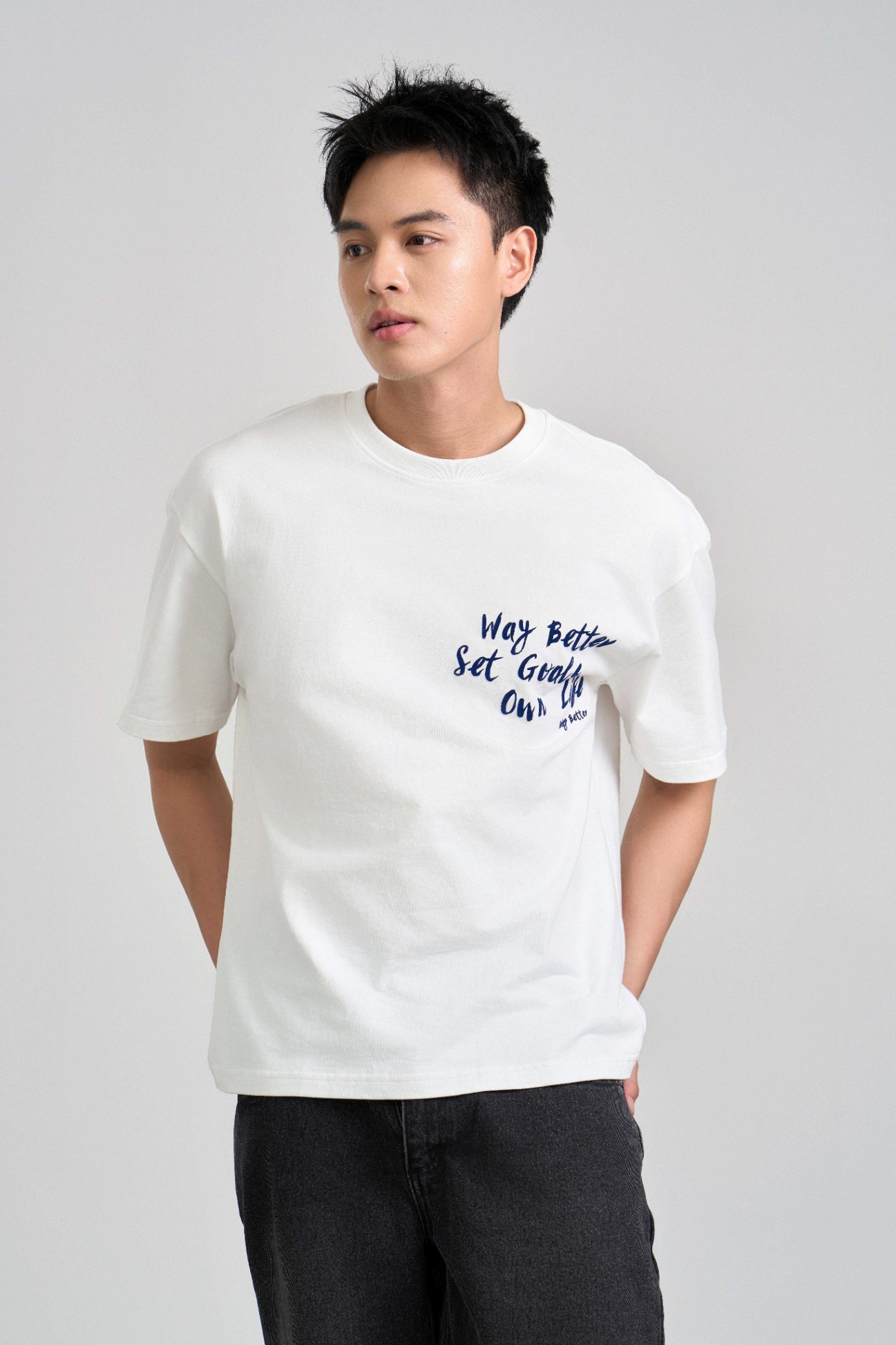 Áo Phông Classic Cotton 1399 - Trắng - 2XL
