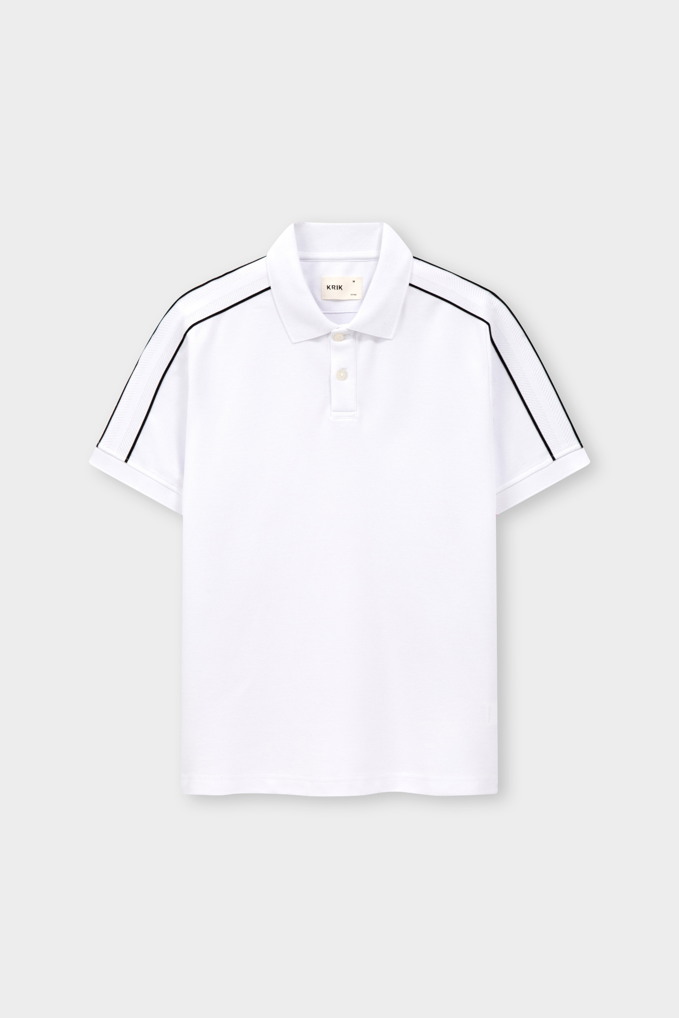 Áo Polo Cổ Đức Fitted 2200 - Trắng - 2XL