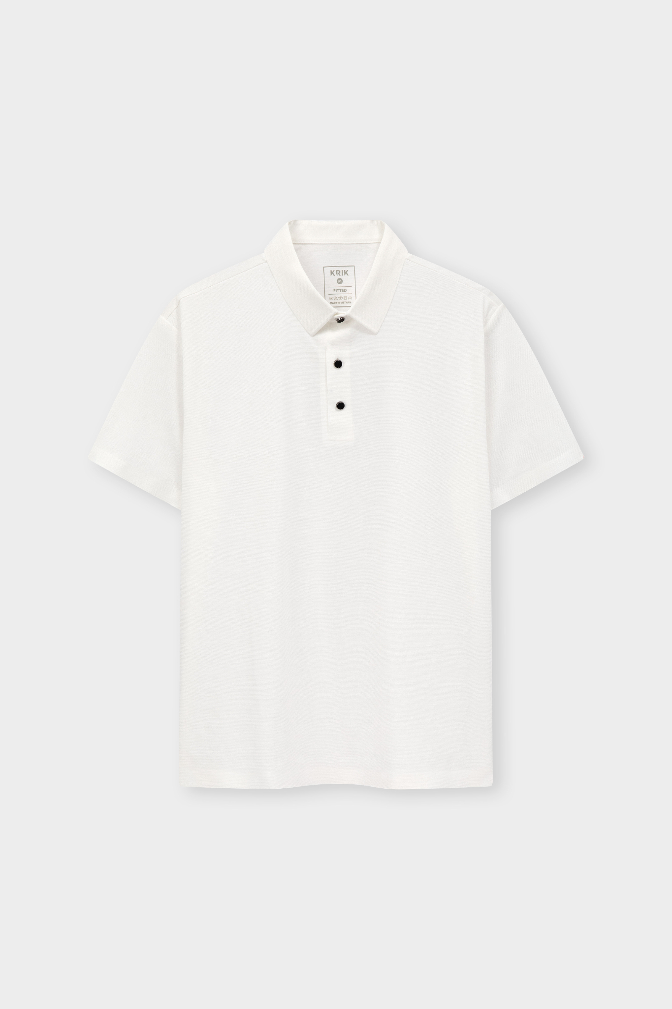 Áo Polo Cổ Đức Fitted 2220 - Trắng - 2XL
