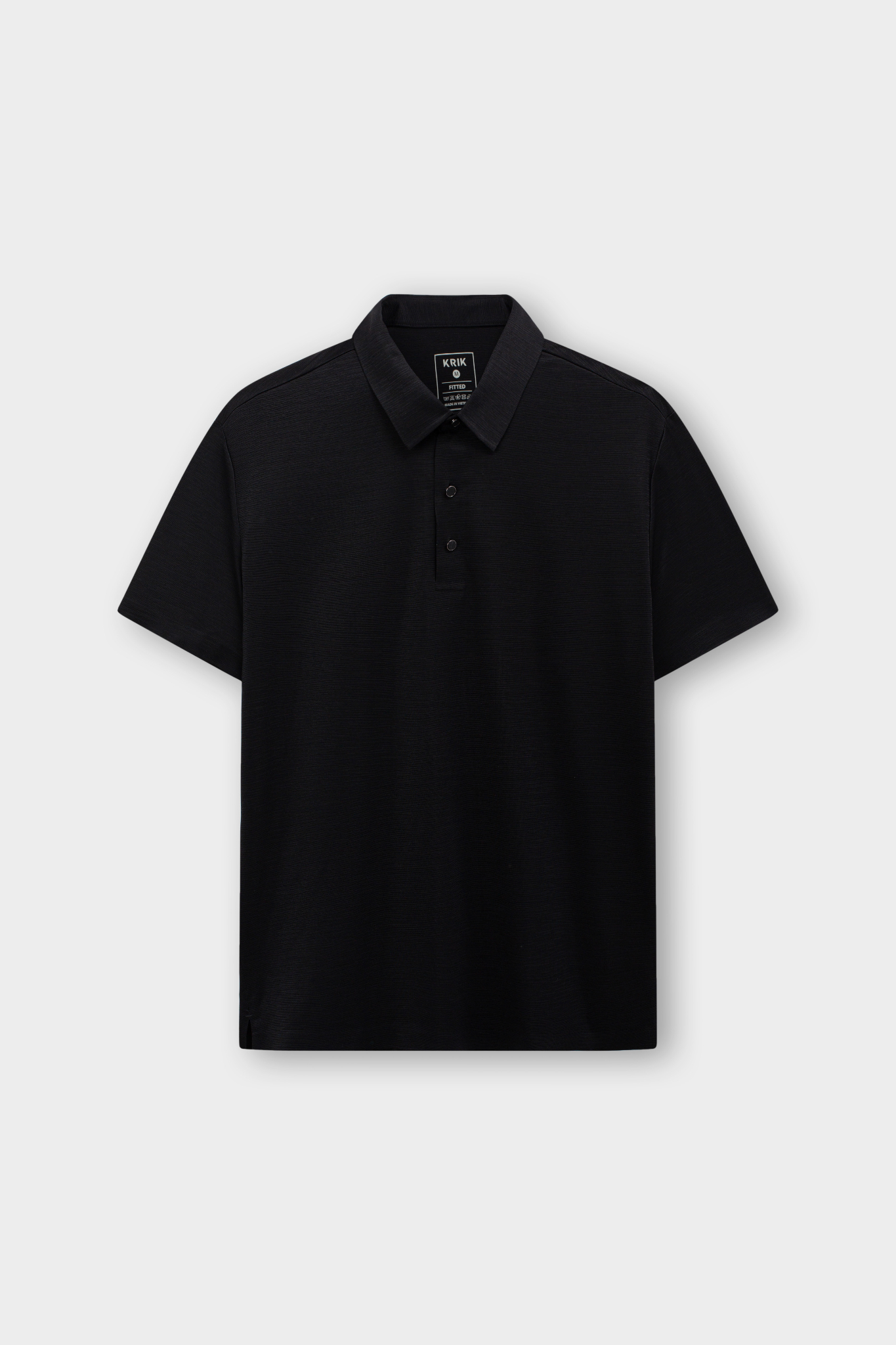 Áo Polo Cổ Đức Fitted 2220 - Đen - 2XL