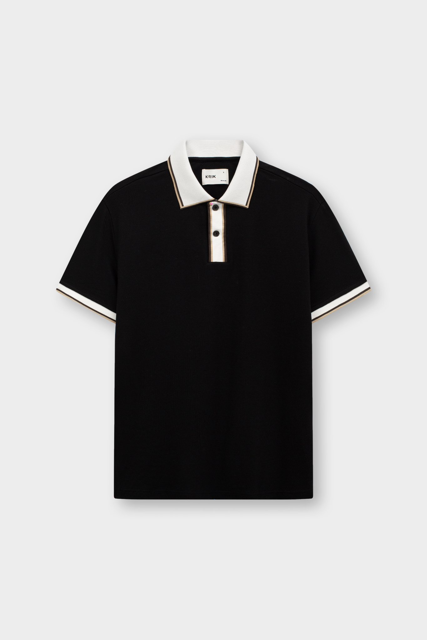 Áo Polo Cổ Đức Regular 2183 - Đen - 2XL