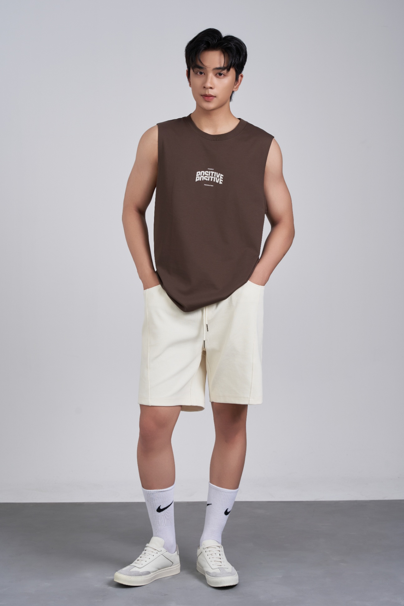 Áo Tanktop Regular 1812 - Nâu - 2XL