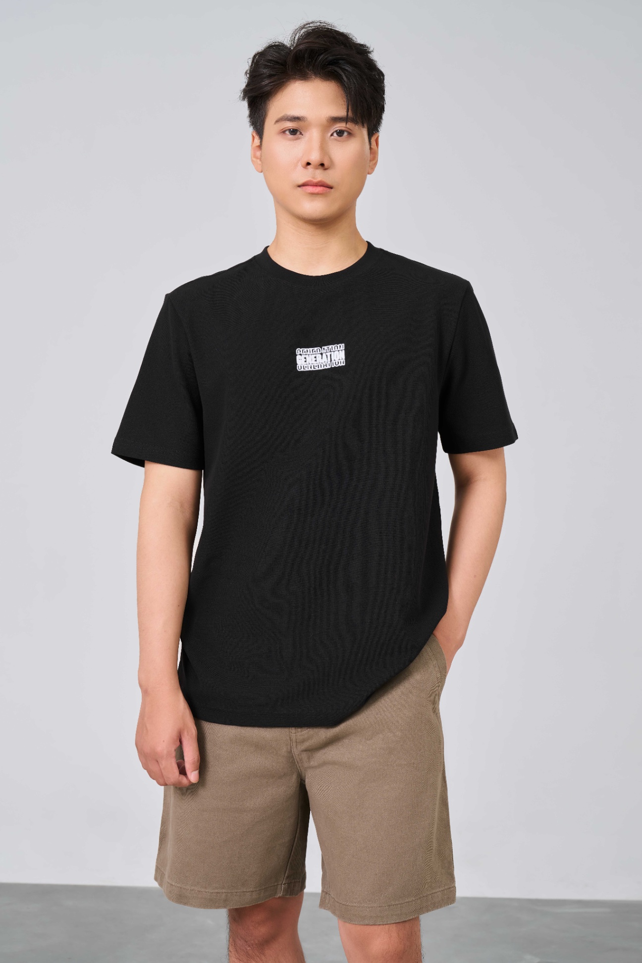 Áo Phông Regular 1411 - Đen - 2XL