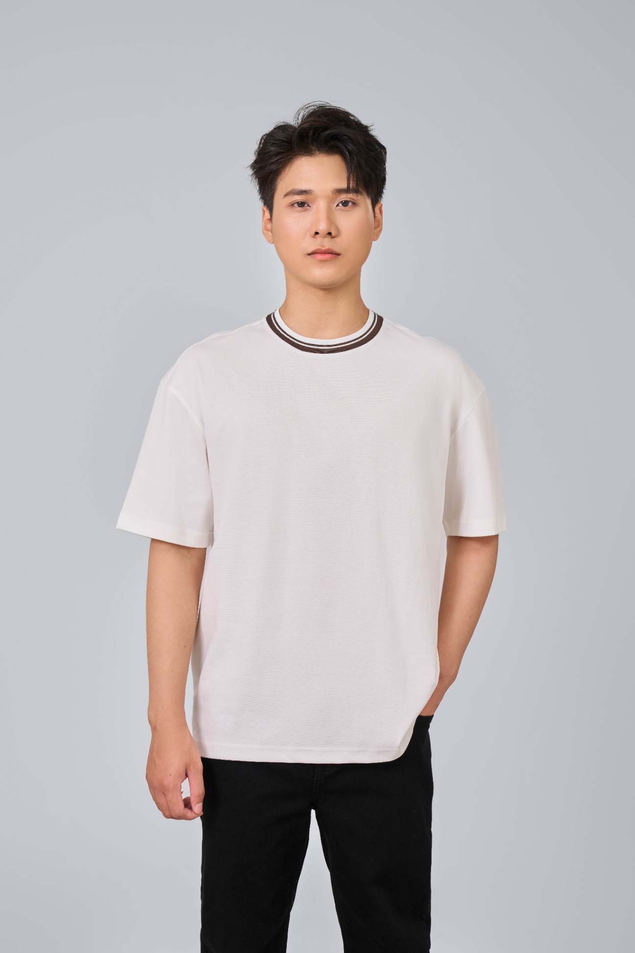 Áo Phông Classic 1412 - Trắng - XL