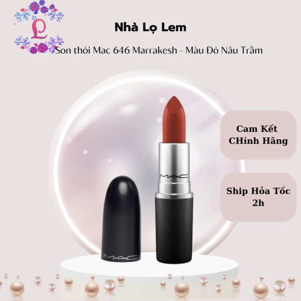 Son MAC 646 màu đỏ gạch