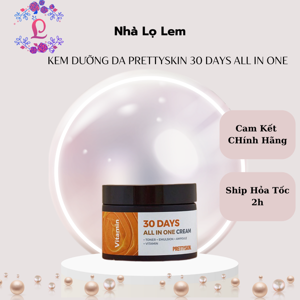 Kem dưỡng da mặt PrettySkin 30 Days All In One