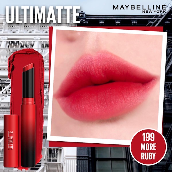 Maybelline New York Color Sensational Ultimatte với 3 tính năng nổi bật: mềm, mượt và mịn