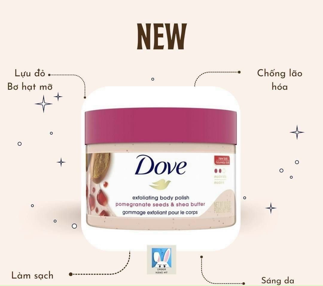 TẨY DA CHẾT BODY DOVE 298G MỸ