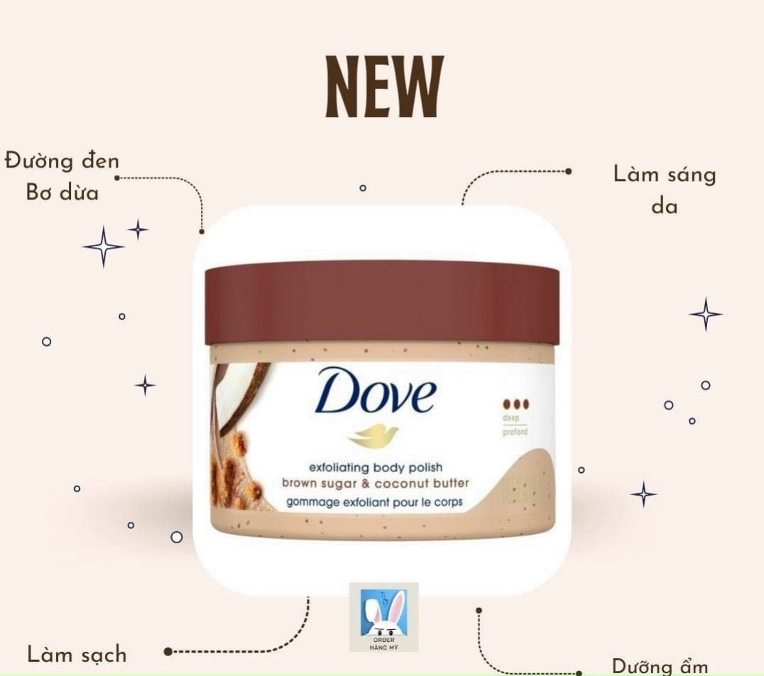 TẨY DA CHẾT BODY DOVE 298G MỸ