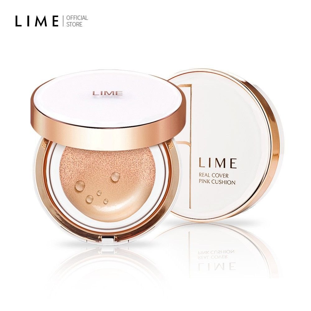 (HÀNG CÔNG TY) PHẤN NƯỚC LIME REAL COVER PINK CUSHION TRẮNG DA THƯỜNG ĐẾN DẦU