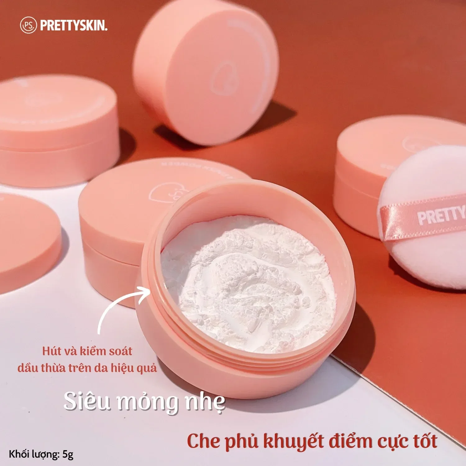 Phấn phủ bột PRETTYSKIN Skin Goodbye Sebum