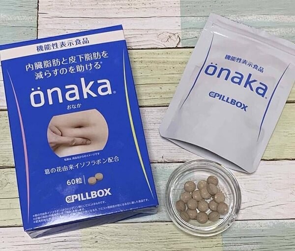 Viên Uống Hỗ Trợ tan mỡ bụng Onaka Pillbox 60 viên của Nhật Bản