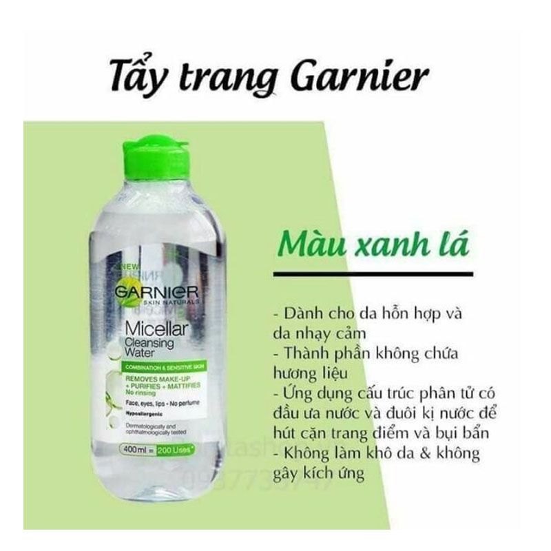 TẨY TRANG GARNIER PHÁP 400ML