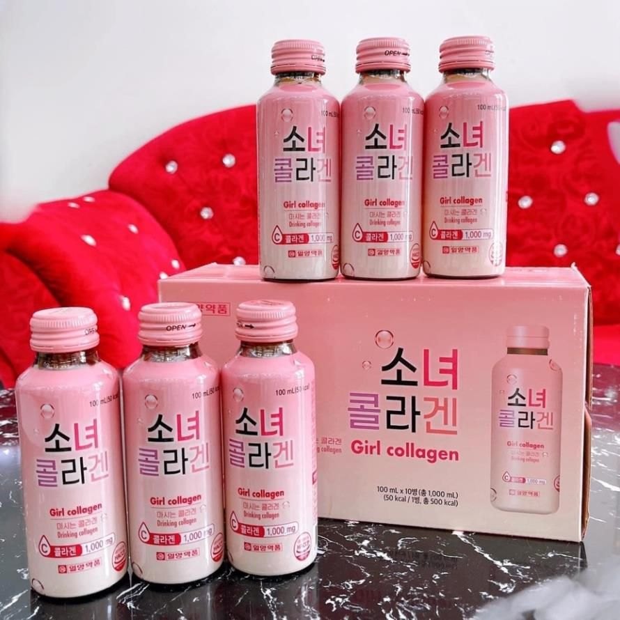 NƯỚC UỐNG GIRL COLLAGEN HÀN QUỐC HỘP 10 CHAI (HÀNG CÔNG TY)