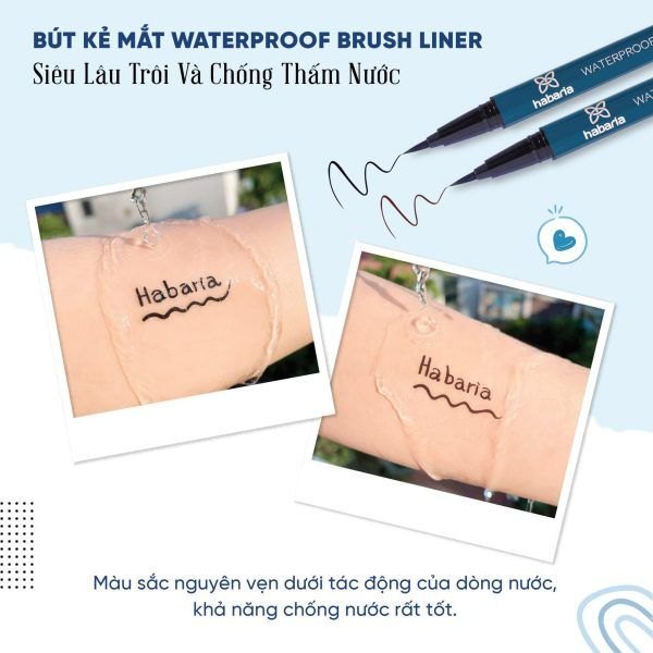 BÚT KẺ MẮT HABARIA WATERPOOF BRUSH LINER (HÀNG CÔNG TY)