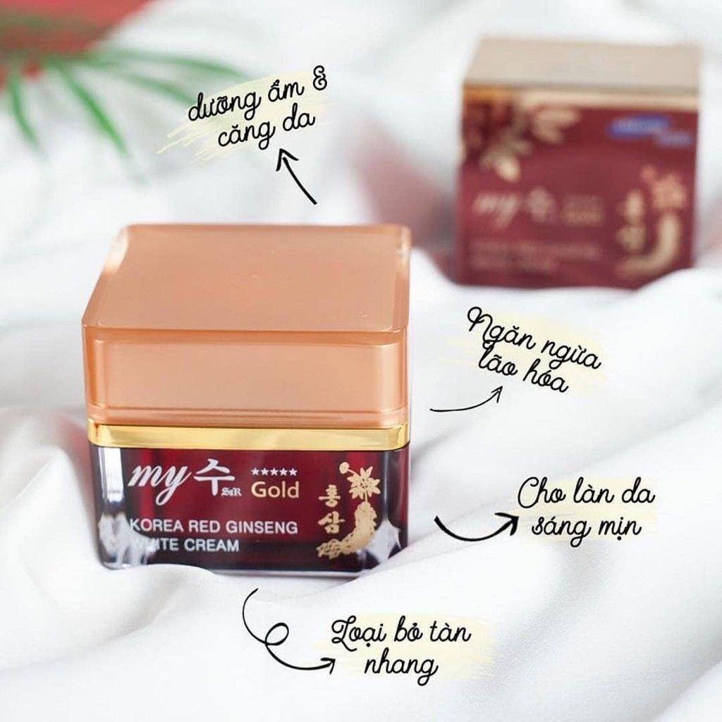 Kem Hồng Sâm dưỡng da ban ngày My Gold Korea Red Ginseng White Cream