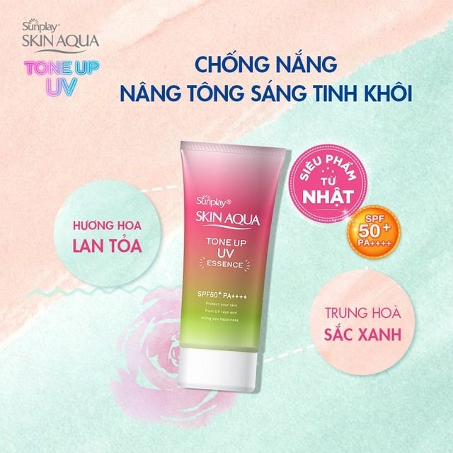 KEM CHỐNG NẮNG SUNPLAY SKIN AQUA TONE UP UV ESSENCE 80G