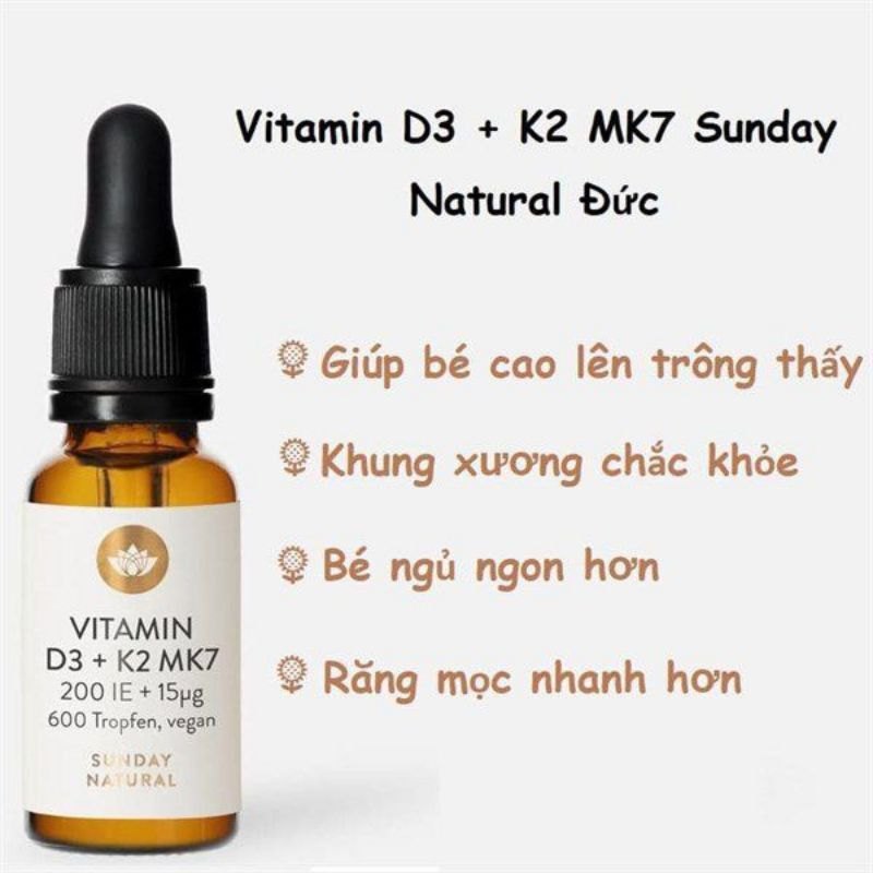 Vitamin D3 K2 MK7 Tăng Chiều Cao Cho Bé Của Đức (20ml)