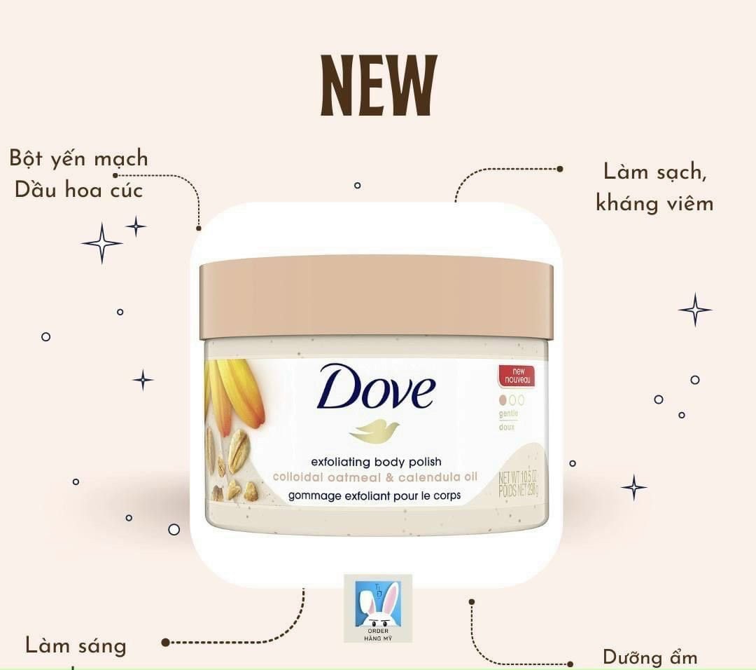 TẨY DA CHẾT BODY DOVE 298G MỸ