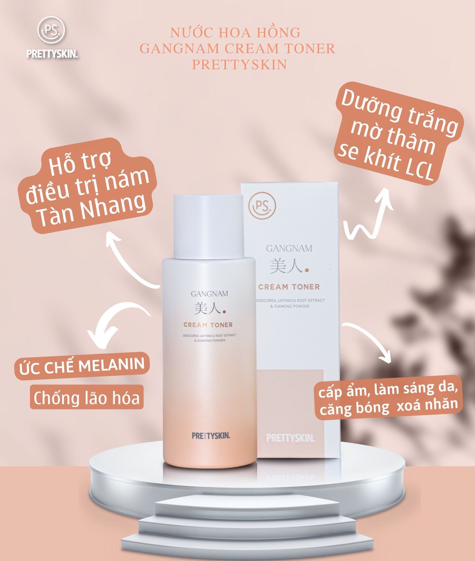 Nước hoa hồng PRETTYSKIN GANGNAM