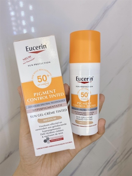 Chống nắng Eucerin Sun Gel Cream Pigment Control SPF50+ tone Medium