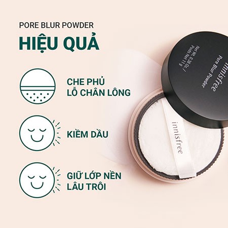 PHẤN PHỦ DANG BỘT SIÊU MỊN INNISFREE PORE BLUR POWDER