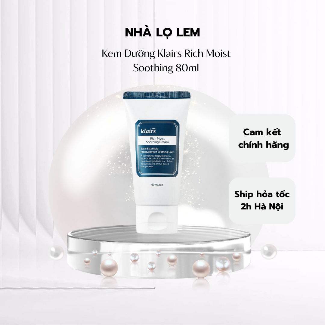 Kem dưỡng KLAIR rich moist Soothing cream 80ml