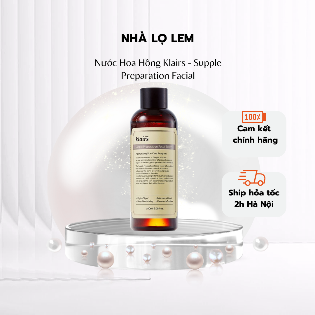 NƯỚC HOA HỒNG KLAIRS SUPPLE PREPARATION UNSCENTED 180ML