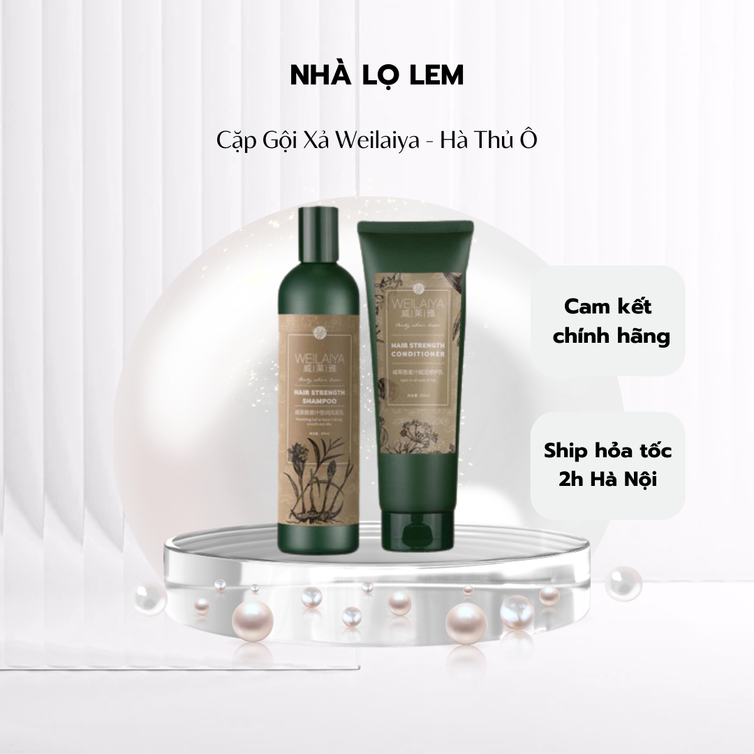 Cặp gội xả WEILAIYA - NÂU (hà thủ ô)