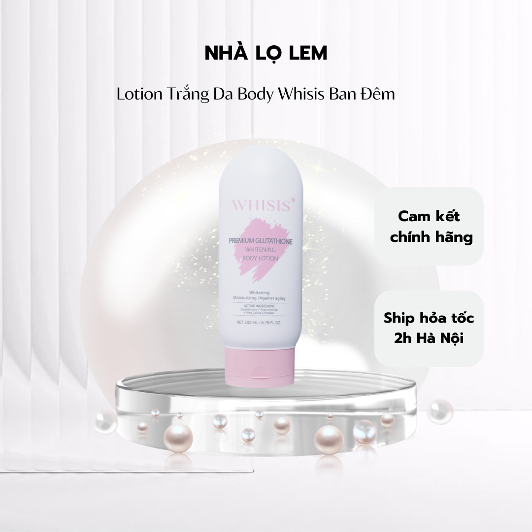 Kem dưỡng body Whisis Premium Glutathion Ban đêm Mới