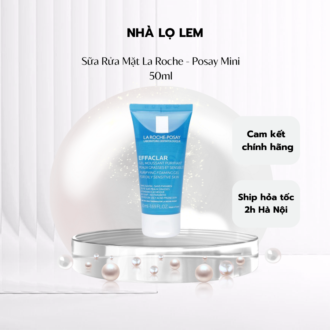 (HÀNG CÔNG TY) SỮA RỬA MẶT LA ROCHE-POSAY  XANH DƯƠNG 50ML