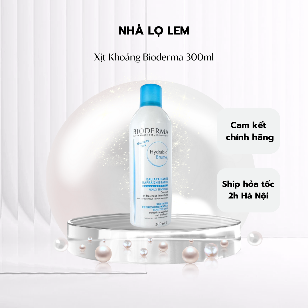 Xịt khoáng bioderma 300ml Pháp