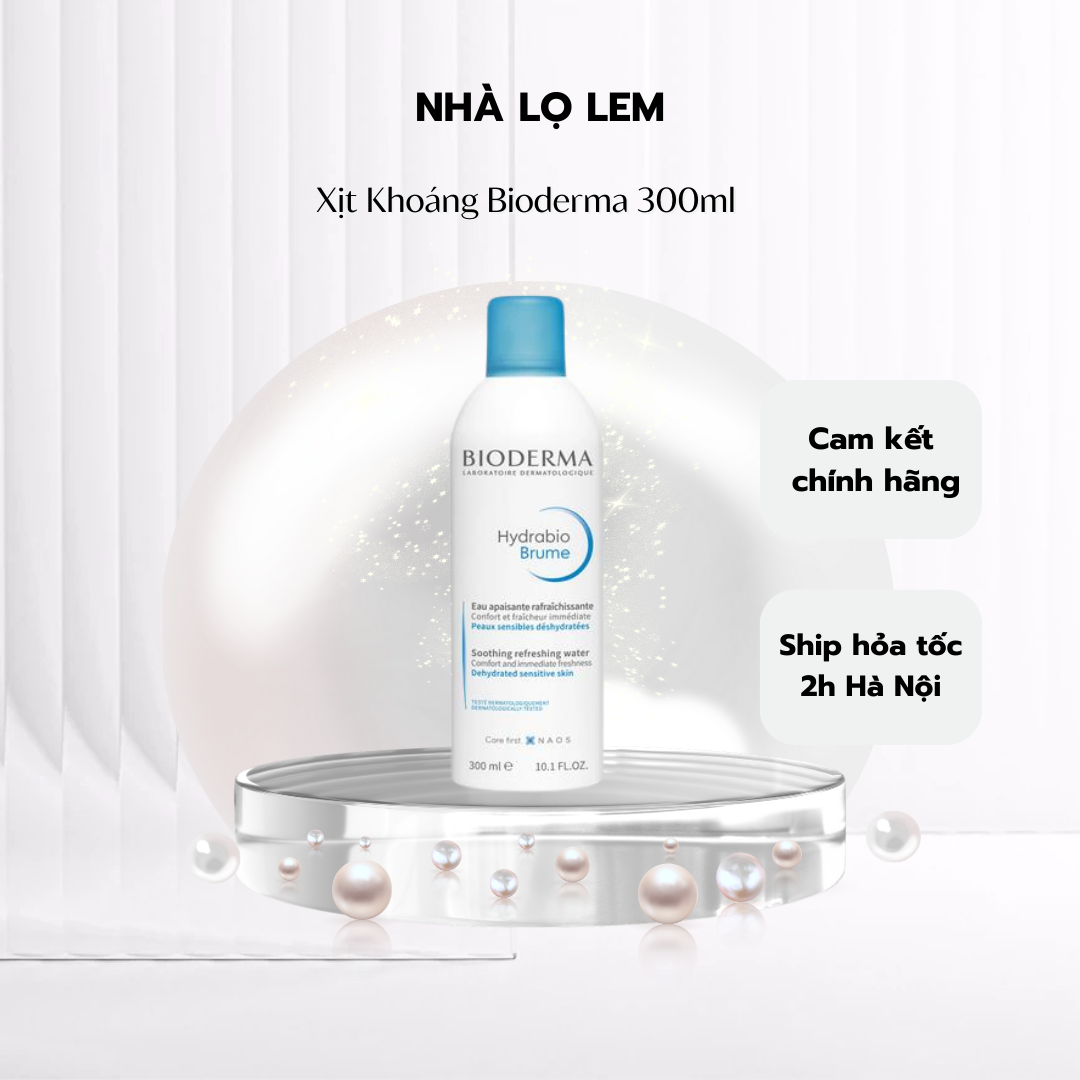 Xịt khoáng bioderma 300ml Pháp