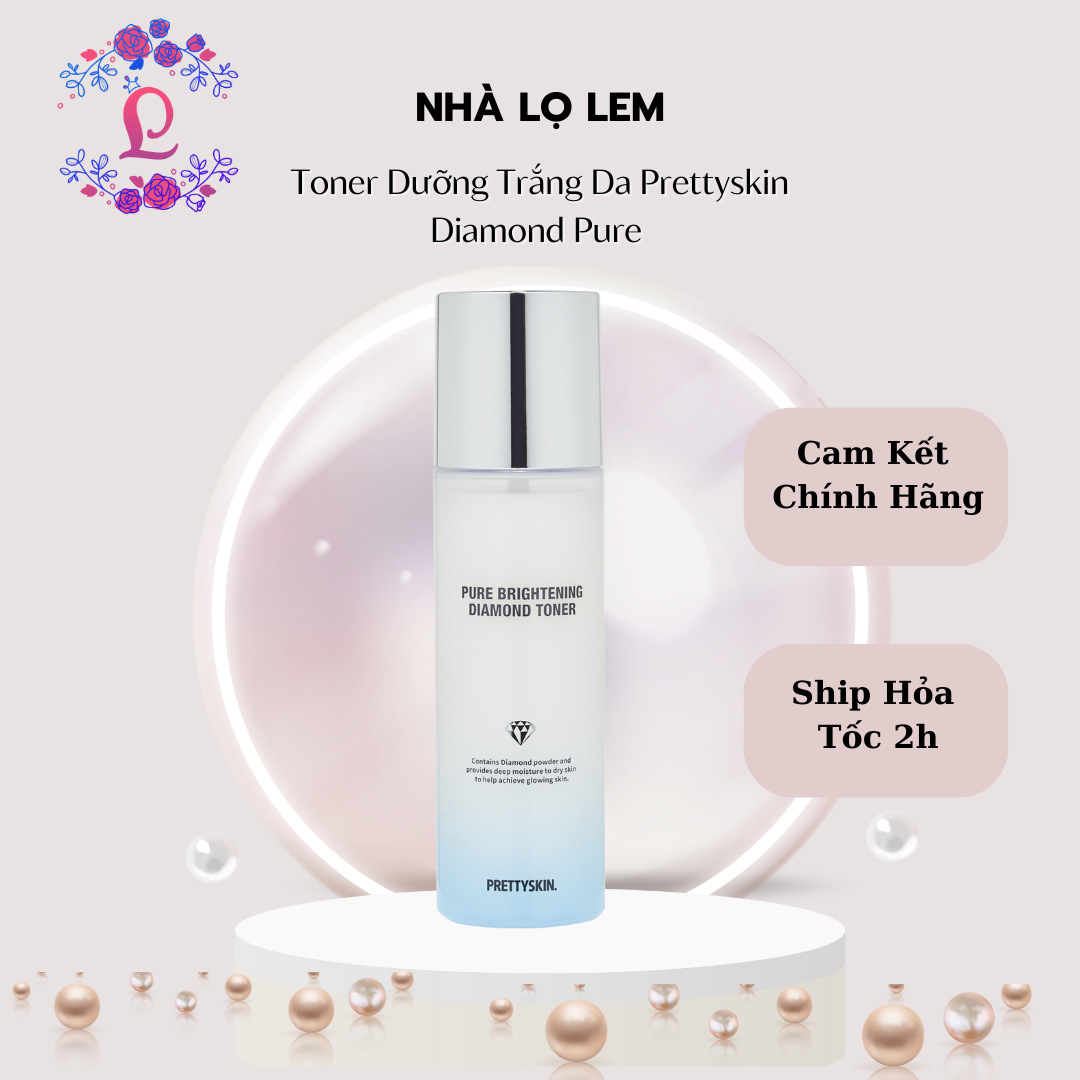 Nước hoa hồng PRETTYSKIN Pure Brightening Diamond