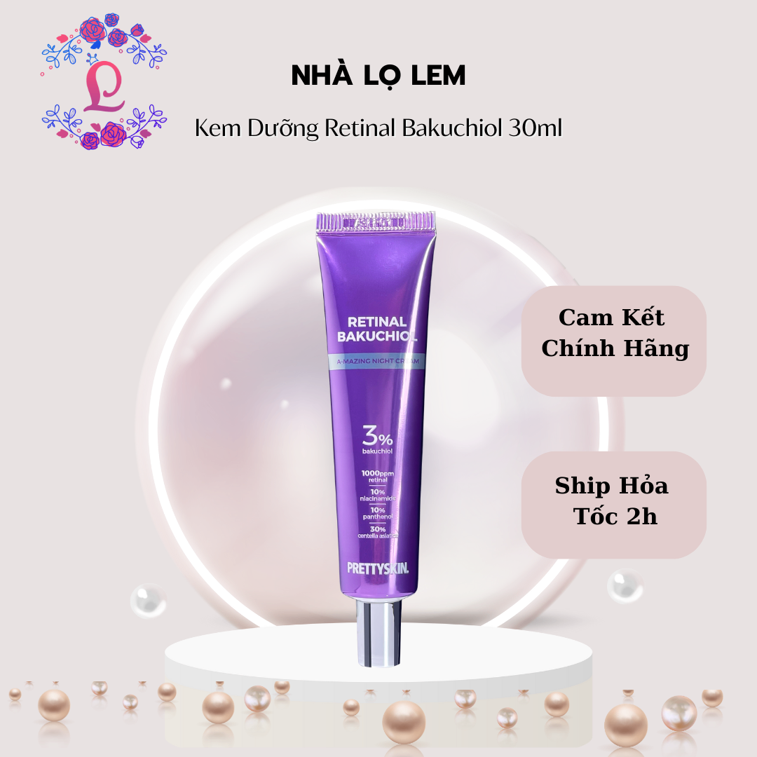 KEM DƯỠNG PRETTYSKIN RETINAL BAKUCHIOL A-MAZING NIGHT CREAM TÁI TẠO PHỤC HỒI TRẺ HÓA LÀN DA