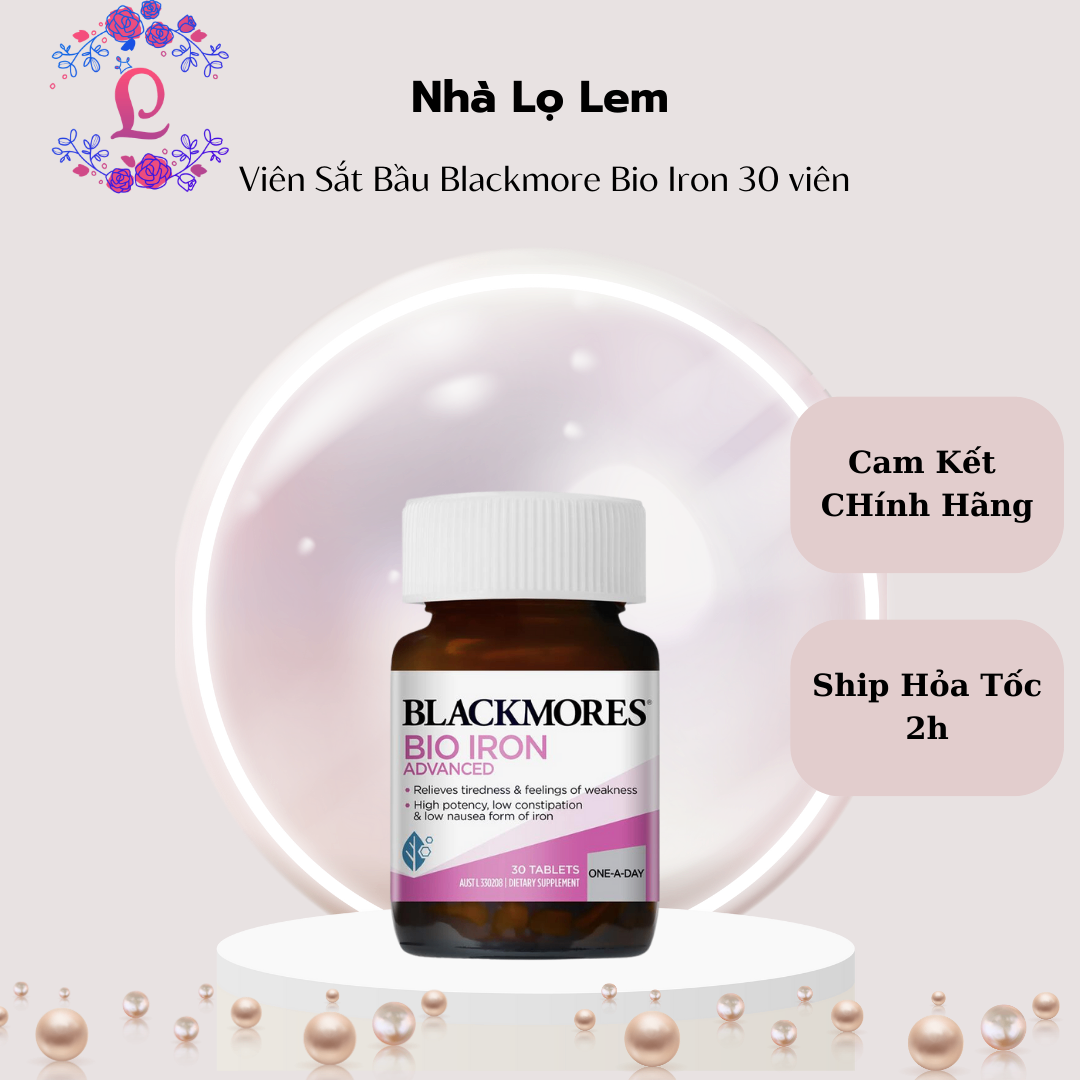 Viên Sắt Bầu Blackmores Bio Iron 30 viên