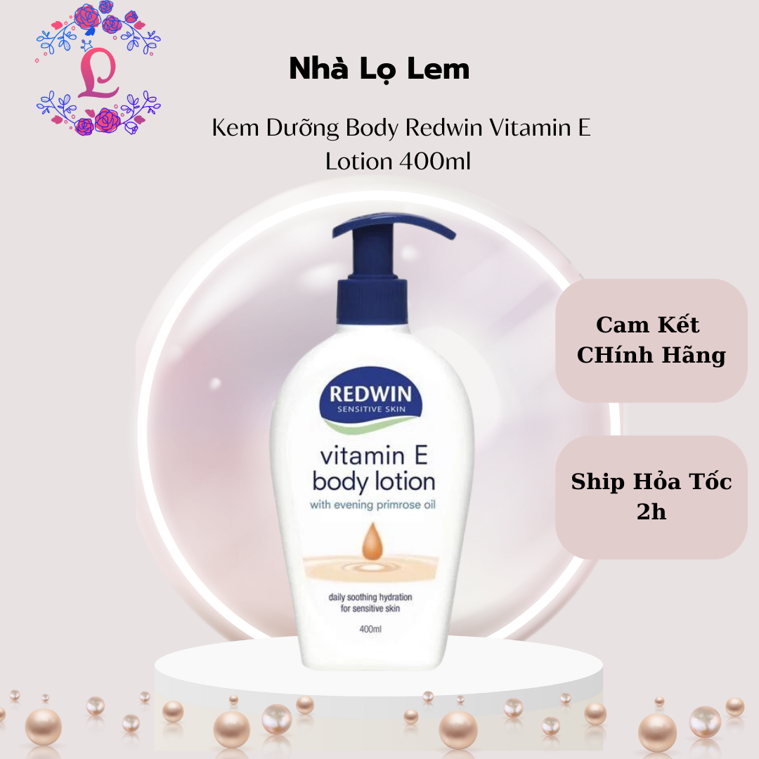 Kem Dưỡng Body Redwin Vitamin E Lotion 400ml - Dạng Vòi