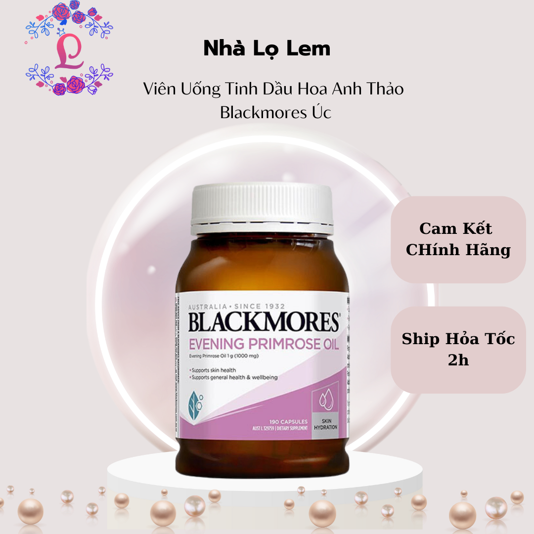 Viên Uống Tinh Dầu Hoa Anh Thảo Blackmores Úc Evening Primrose oil 190 viên