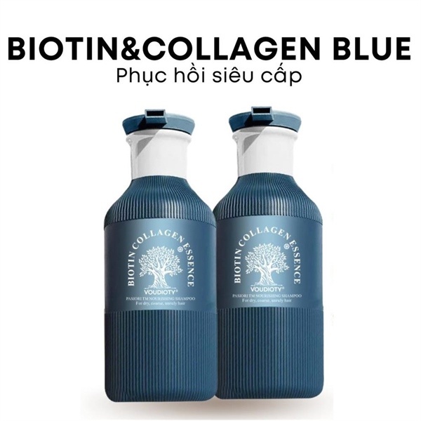 GỘI - XẢ BIOTIN SIÊU CẤP 2024 500ML - XANH DƯƠNG ÓNG MƯỢT