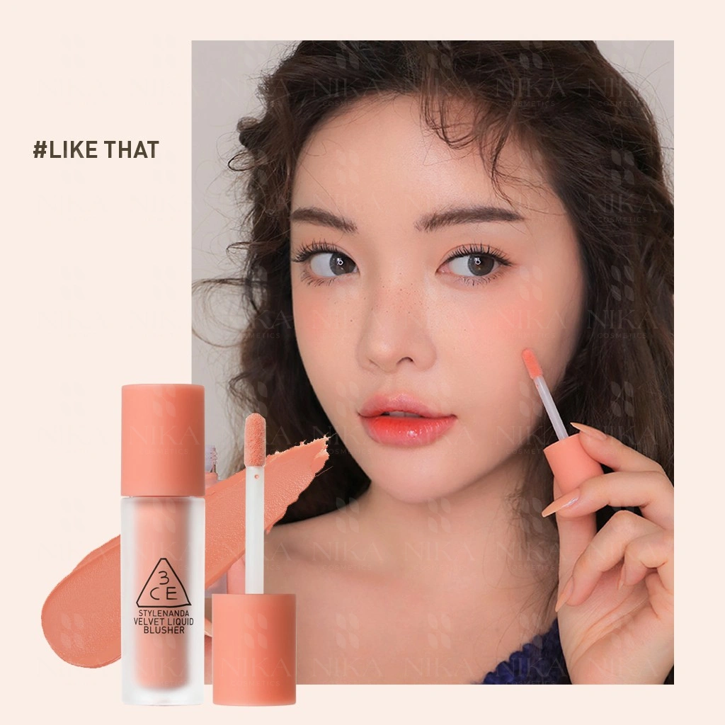 MÁ HỒNG KEM 3CE STYLENANDA VELVET LIQUID BLUSHER