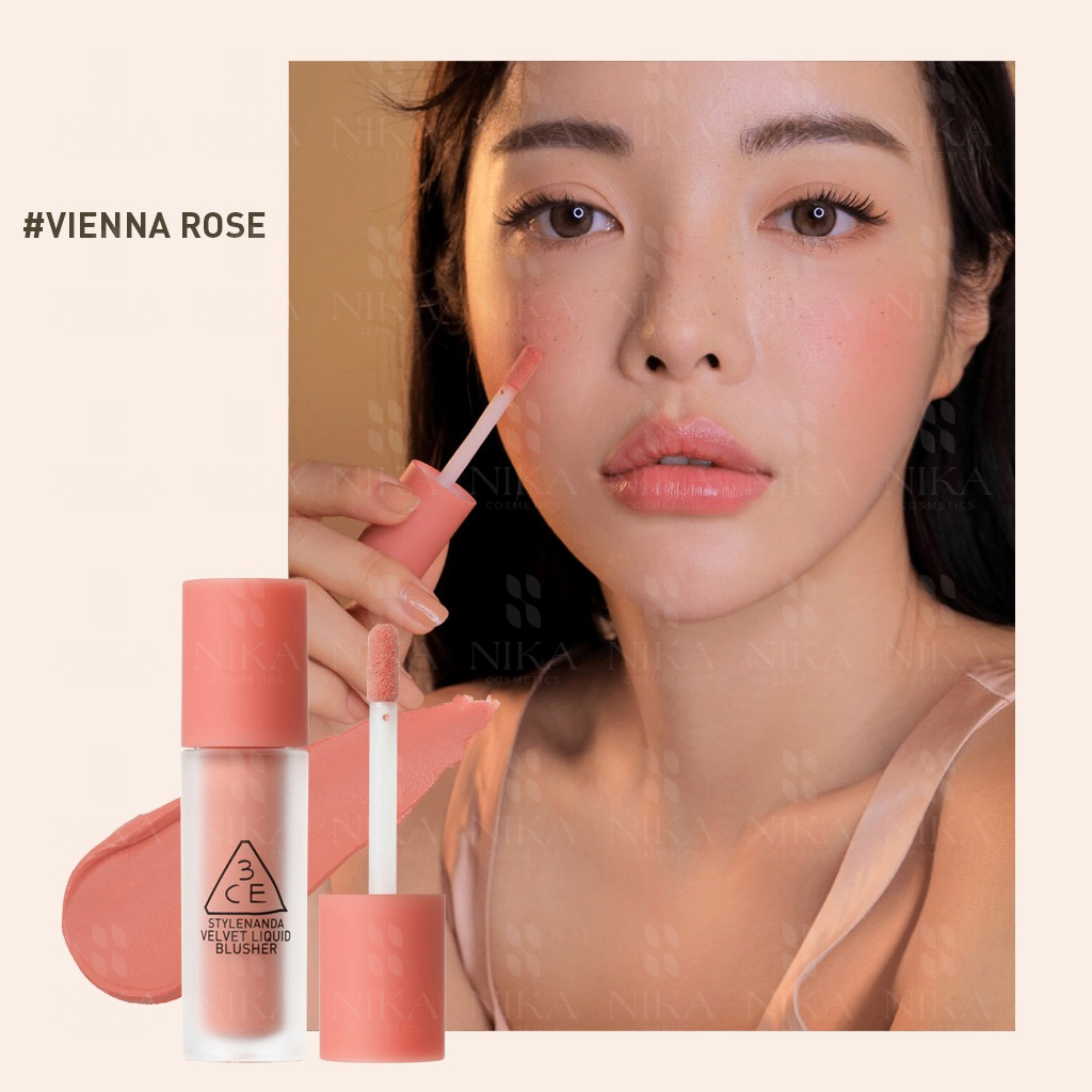 MÁ HỒNG KEM 3CE STYLENANDA VELVET LIQUID BLUSHER