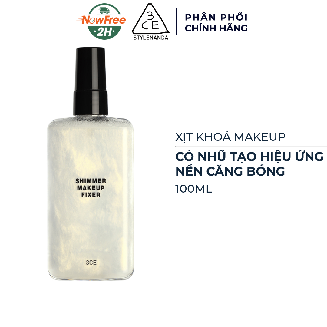 XỊT KHÓA NỀN 3CE SHIMMER MAKEUP FIMER (MỚI)