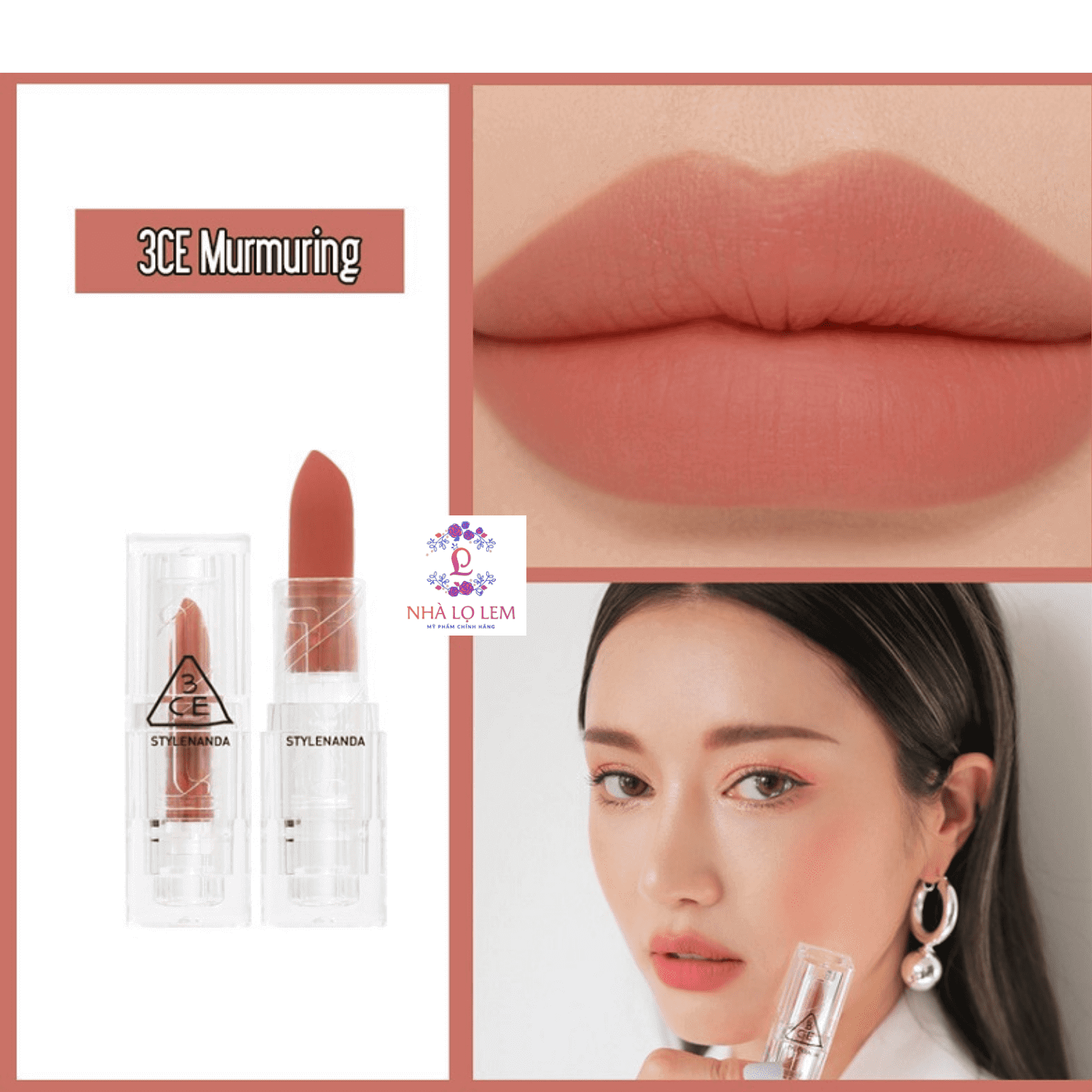 SON THỎI 3CE SOFT MATTE LIPSTICK CLEAR LAYER EDITION