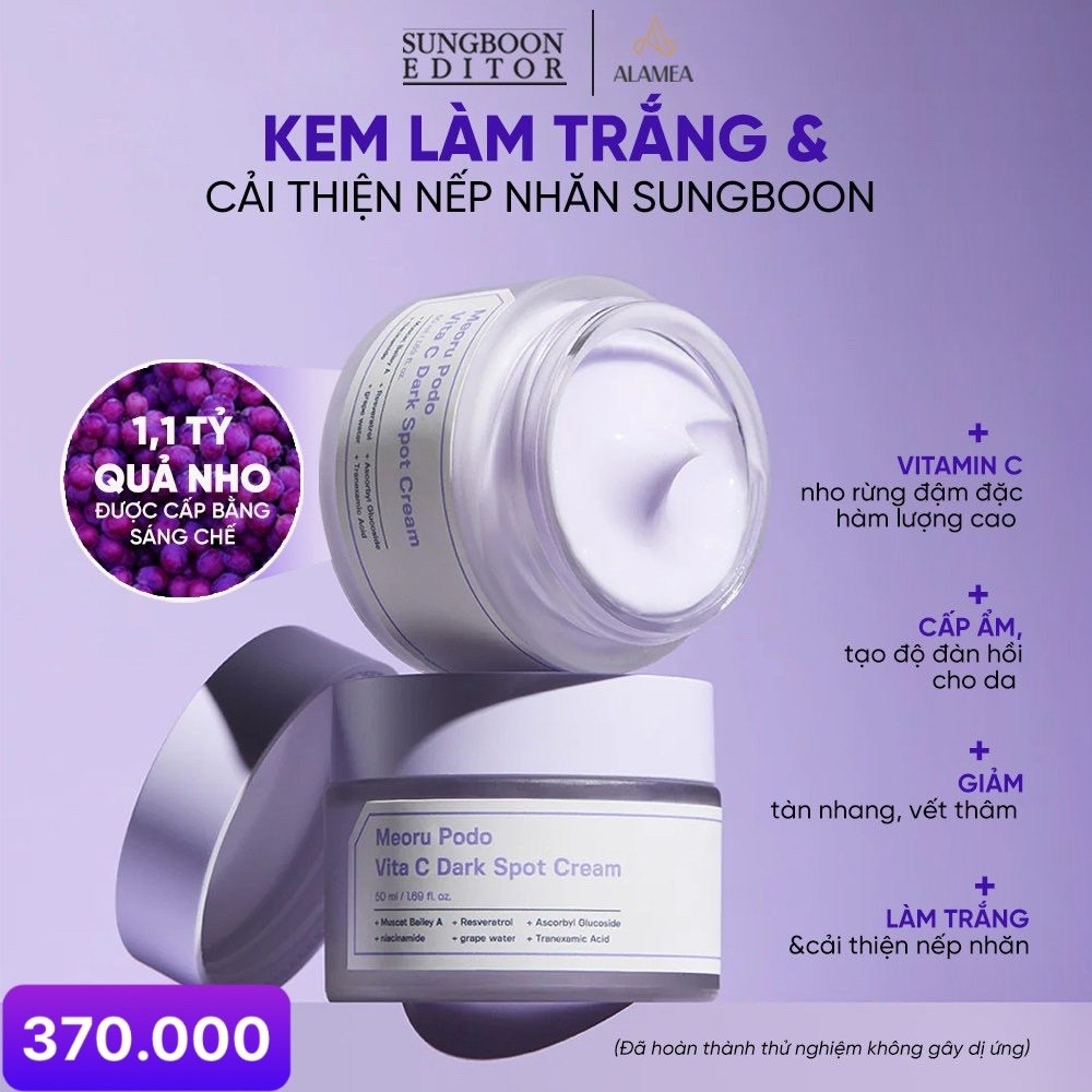 KEM DƯỠNG SUNGBOON MEORU PODO VITA C DARK SPOT CREAM