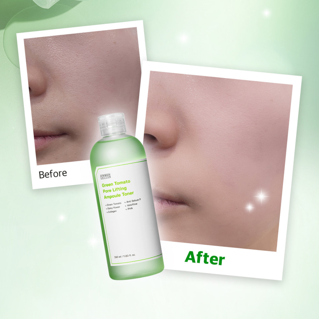 NƯỚC HOA HỒNG SUNGBOON GREEN TOMATO PORE LIFTING AMPOUL TONER CÀ CHUA XANH HÀN